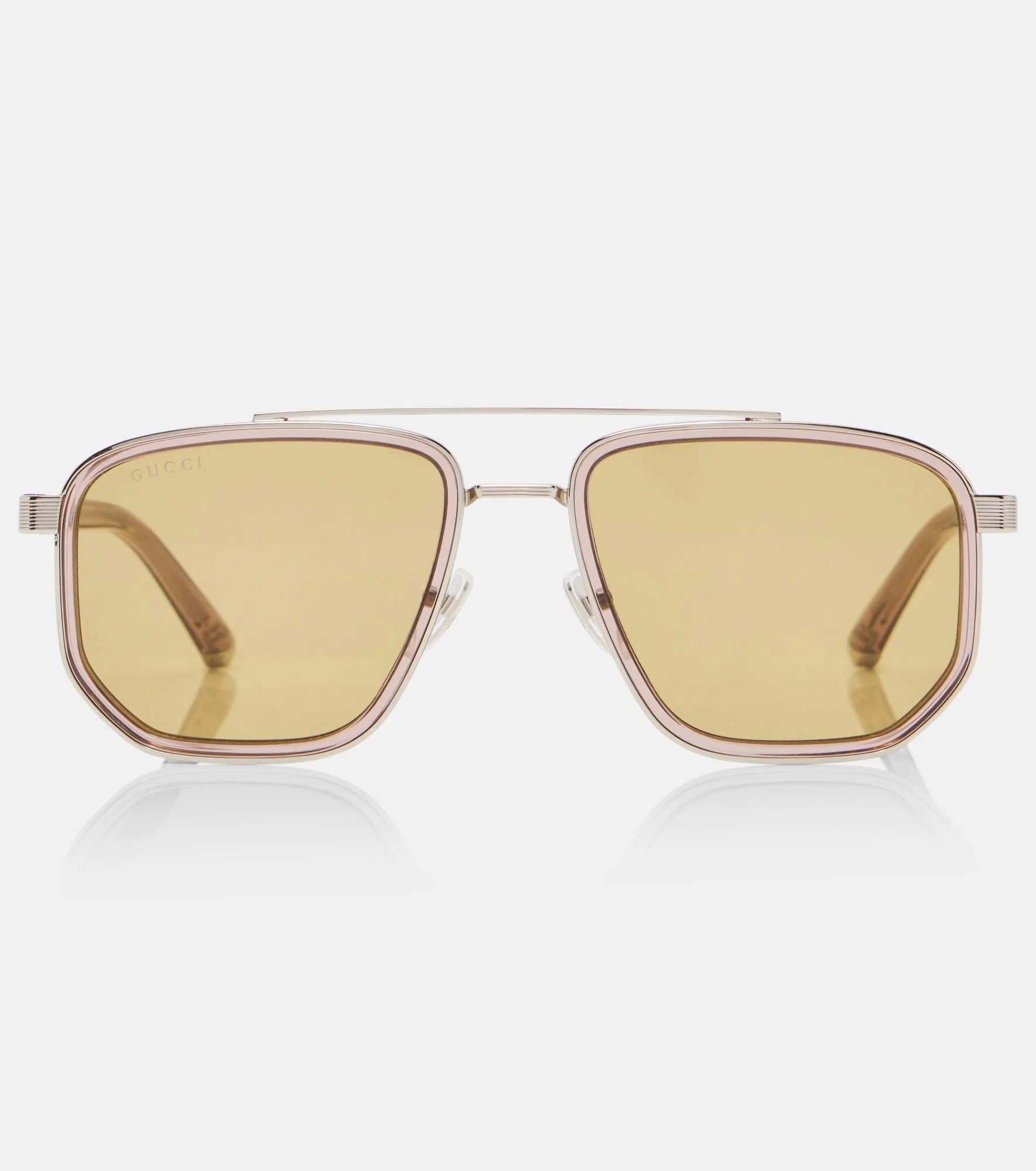 Lettering aviator sunglasses - 1