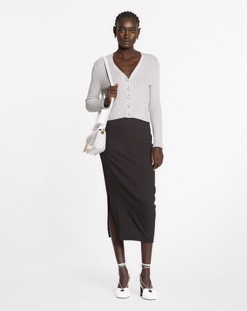 Lanvin RIBBED CARDIGAN IN VISCOSE outlook