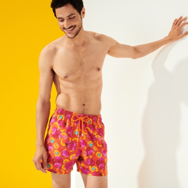 Men Stretch Swim Trunks Mix Of Flowers - 3