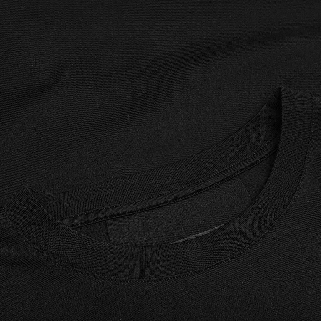 SLIM FIT REVERSE PRINT T-SHIRT - BLACK - 3