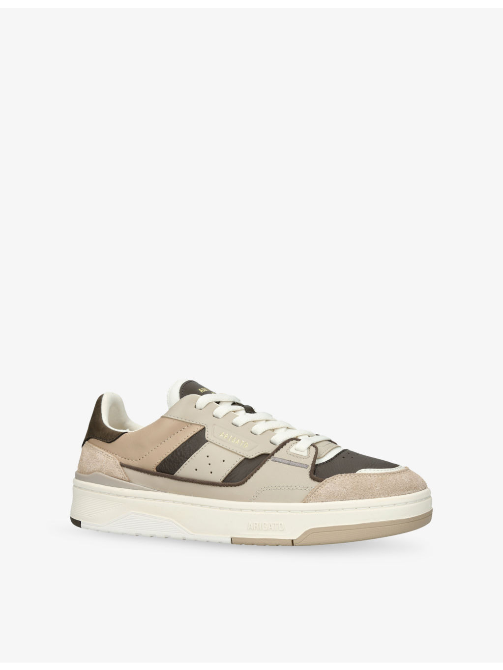 Clay Leather and Suede Trainers - 3