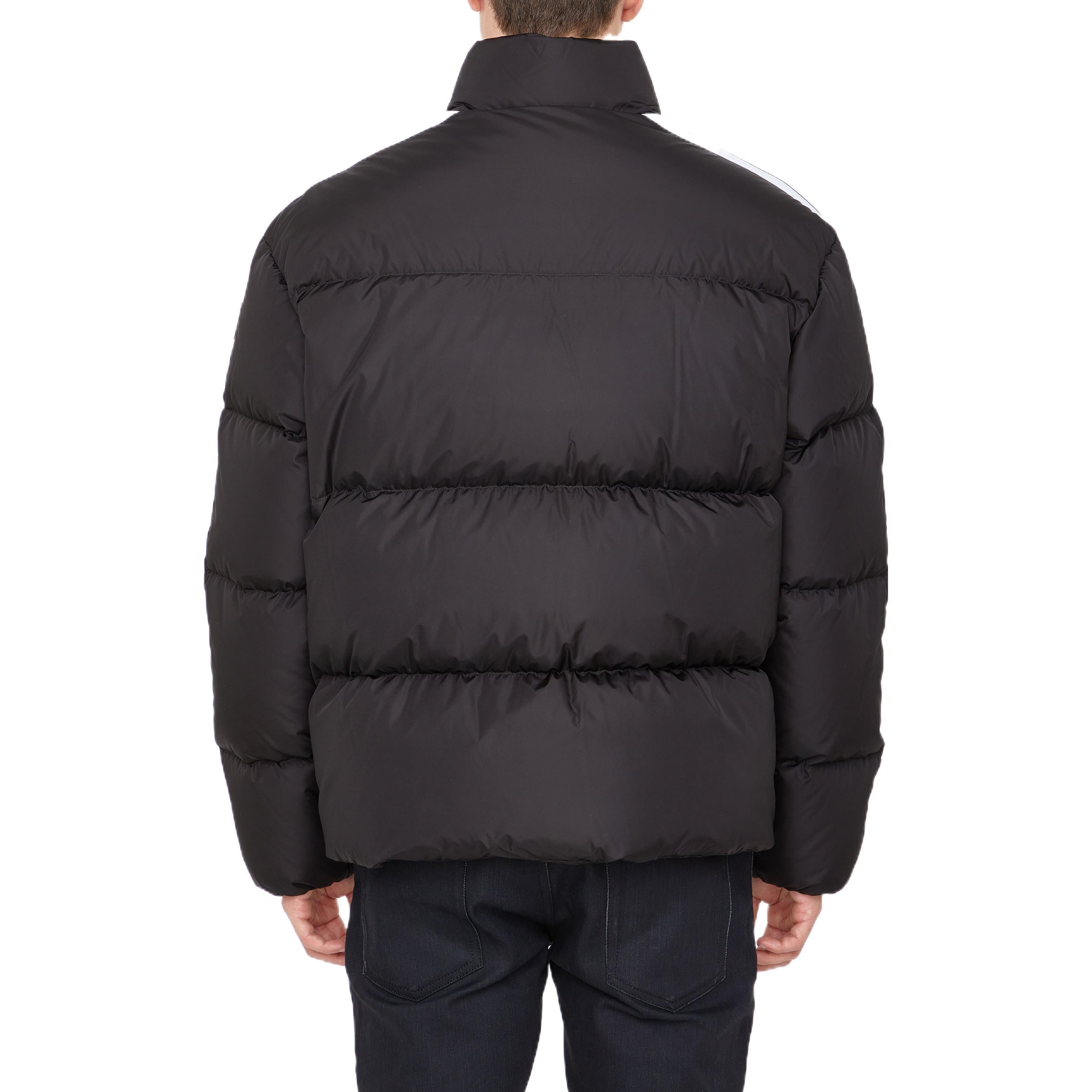 Palm Angels FW22 Classic Track Down Jacket 'Black White' PMED019F22FAB0011001 - 2