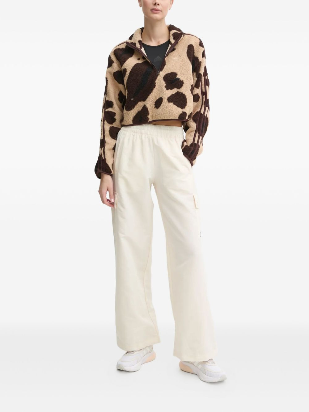 logo-embroidered cargo trousers - 2