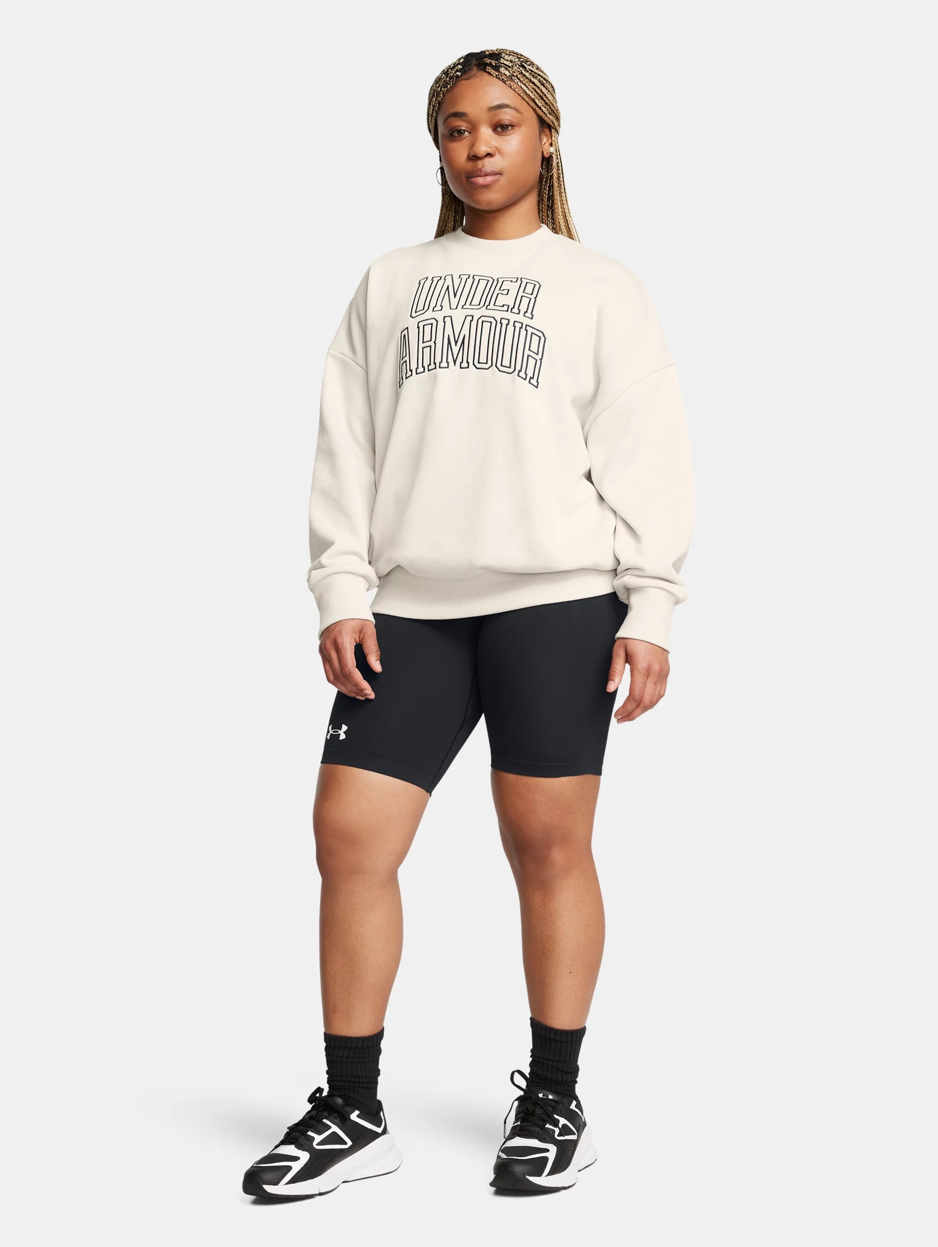 Women's UA Icon Heavyweight Terry Oversized Crew - 5