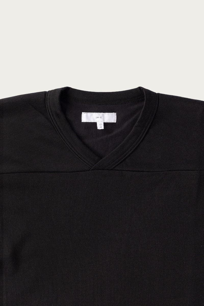 LADY WHITE CO. L/S Football T-Shirt - Black outlook