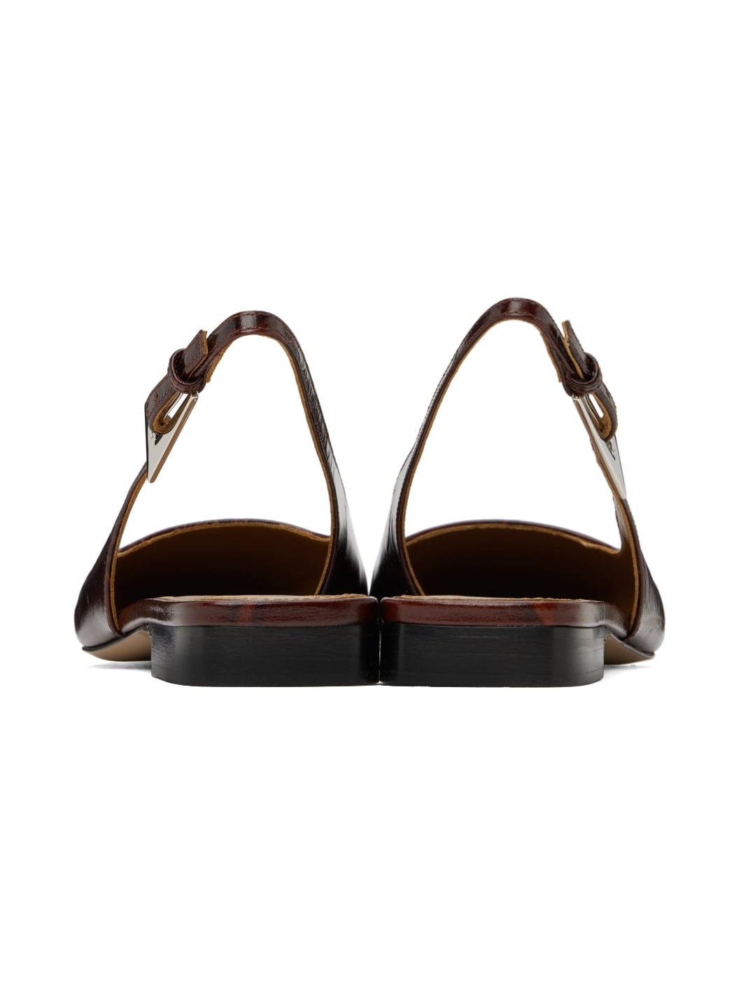 Black Bettina Slingback Ballerina Flats - 2