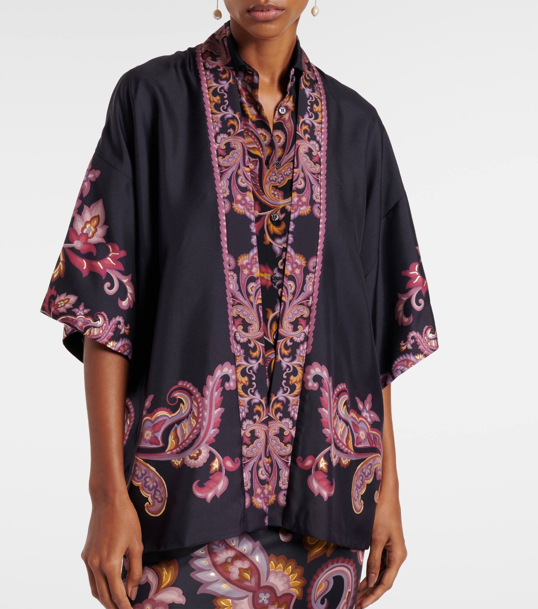 Paisley silk jacket - 5