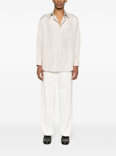 Lemaire long-sleeve silk shirt outlook