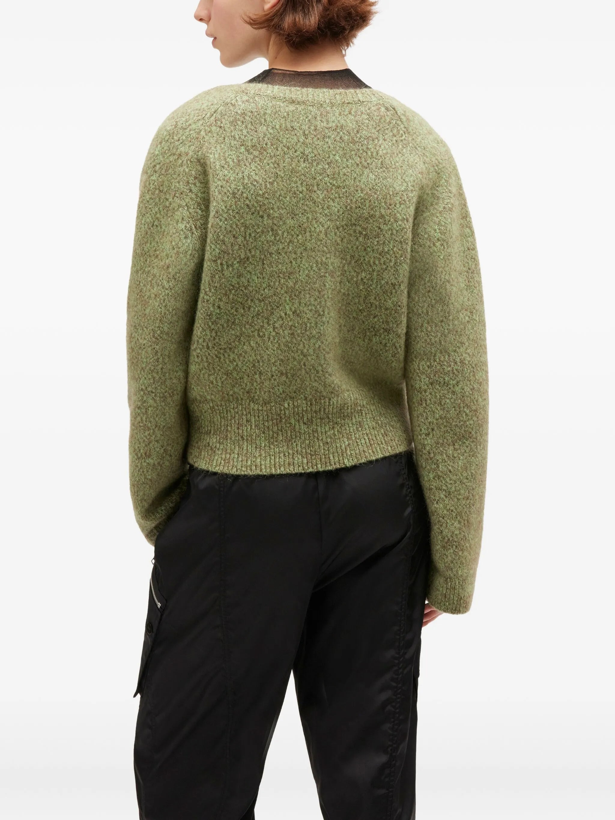 Ganni Brushed V-neck Sweater - 2