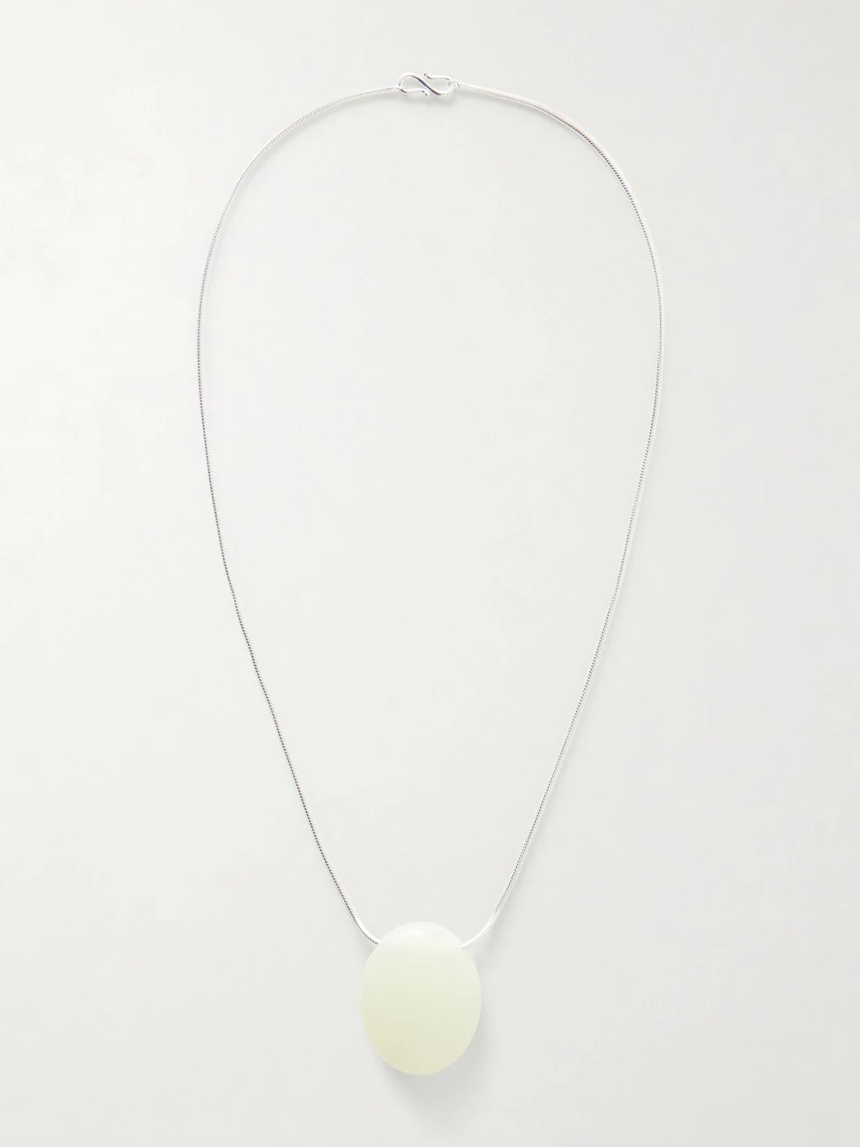 The Julia Silver And Serpentine Necklace - 1