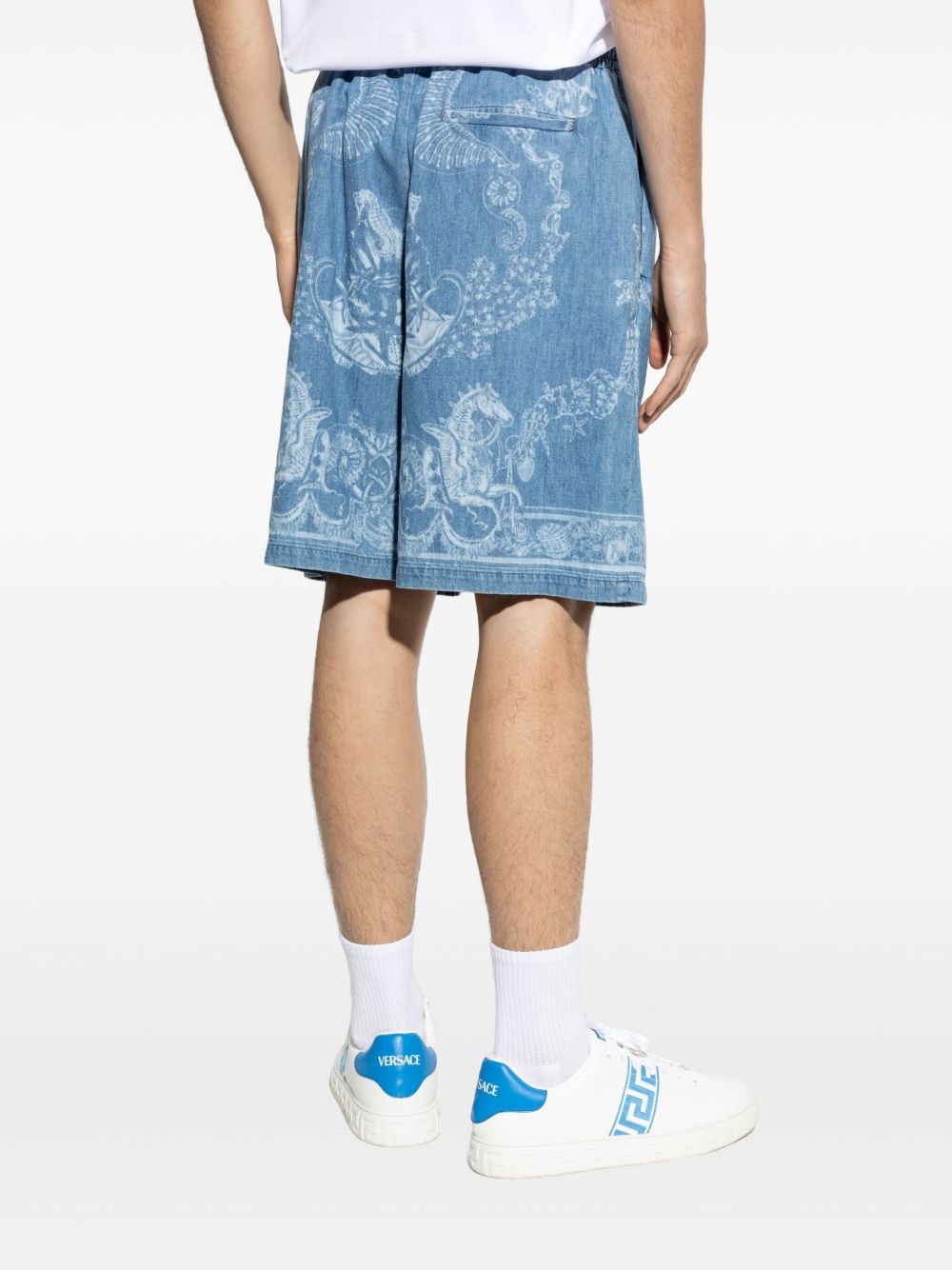Barocco Sea denim shorts - 4