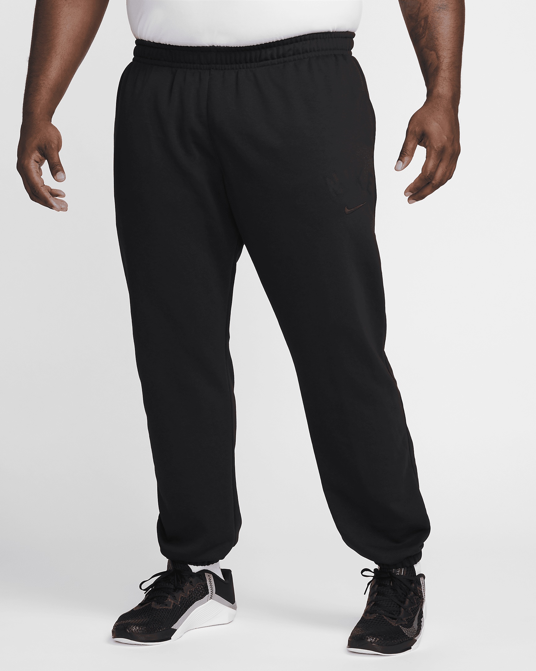 Nike Swoosh Men's Dri-FIT Fleece Fitness Joggers - 8