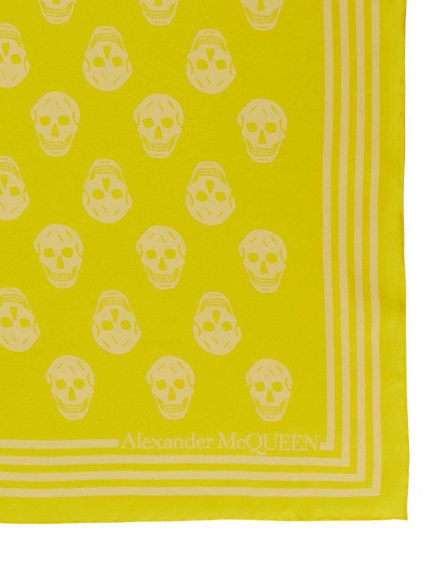 ALEXANDER MCQUEEN BIKER SKULL PRINT SCARF - 2