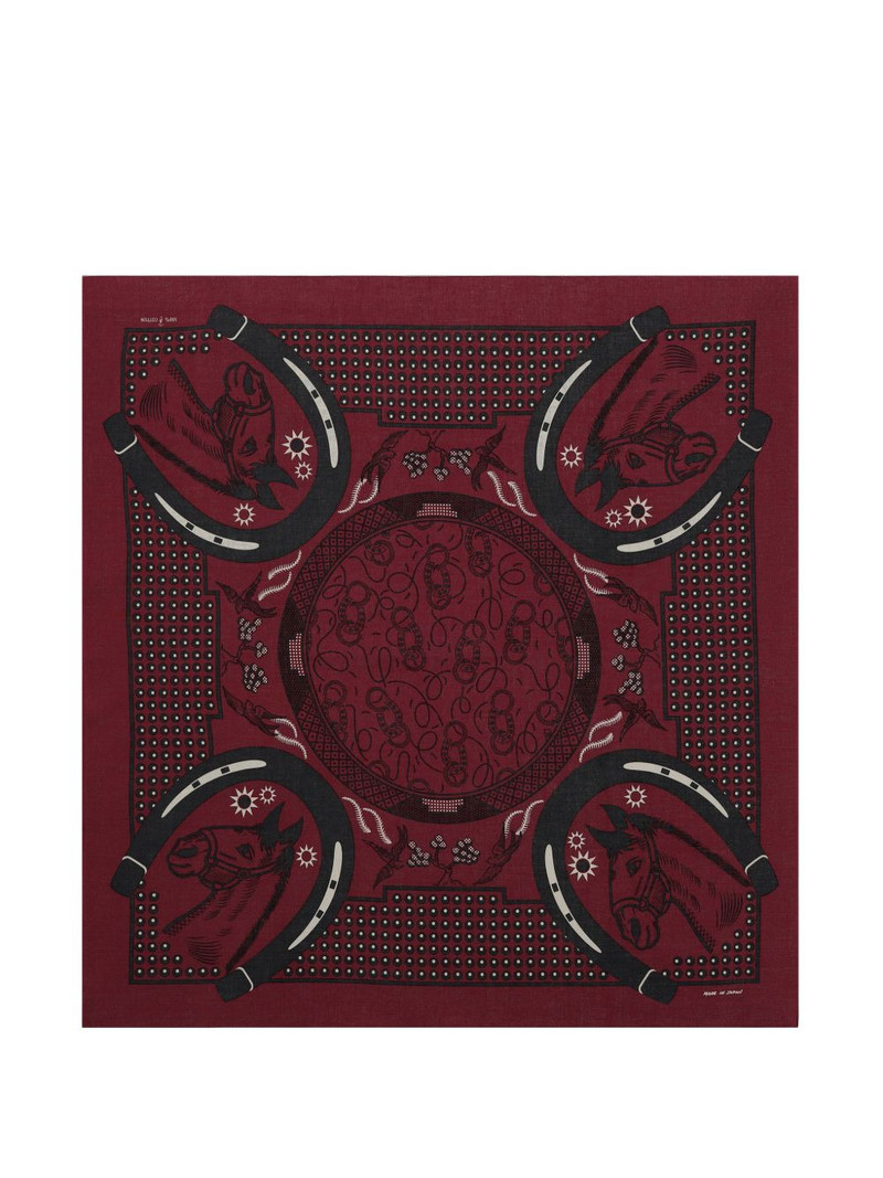 horse-motif scarf 1