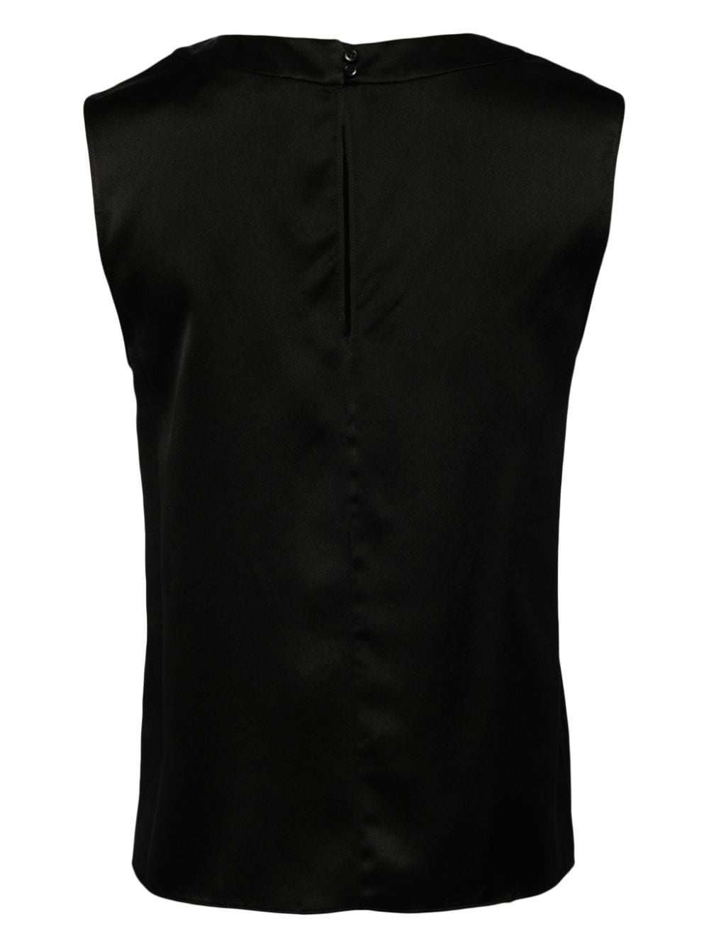 sleeveless silk top - 2