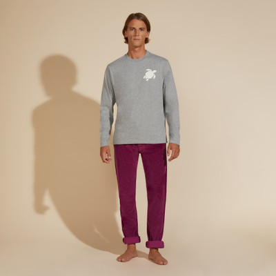 Vilebrequin Men Long Sleeves Cotton T-Shirt Turtle Patch outlook