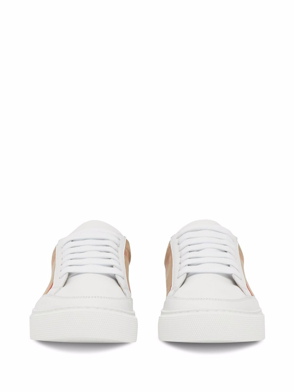 Burberry Women Check Leather Sneakers - 5