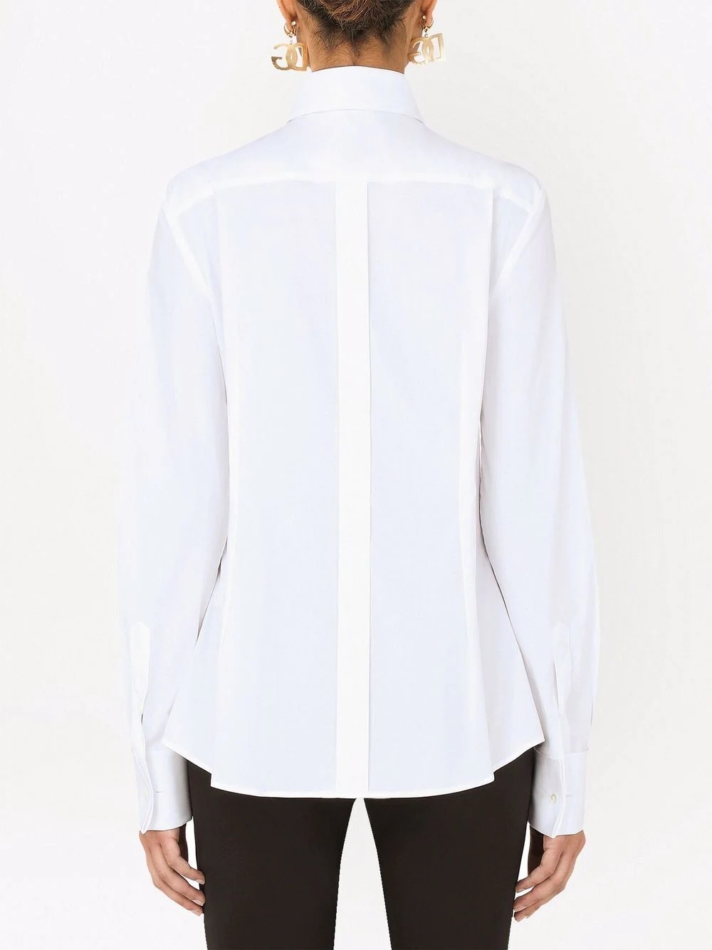 panelled yoke-detail shirt - 4