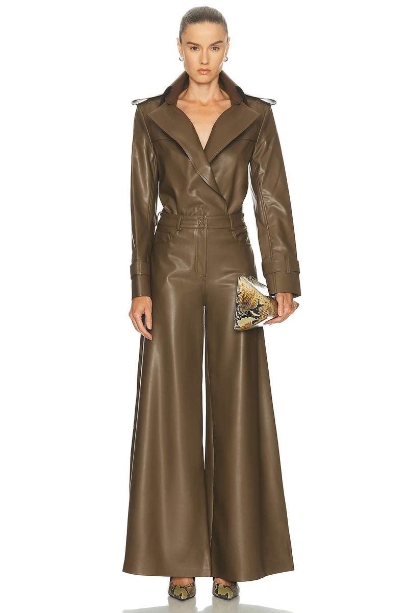 NORMA KAMALI Double Breasted Trench Bodysuit outlook