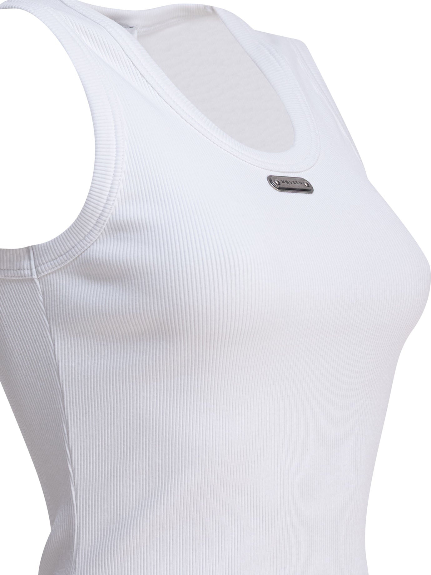 Cut & Sew Top Tops White - 8