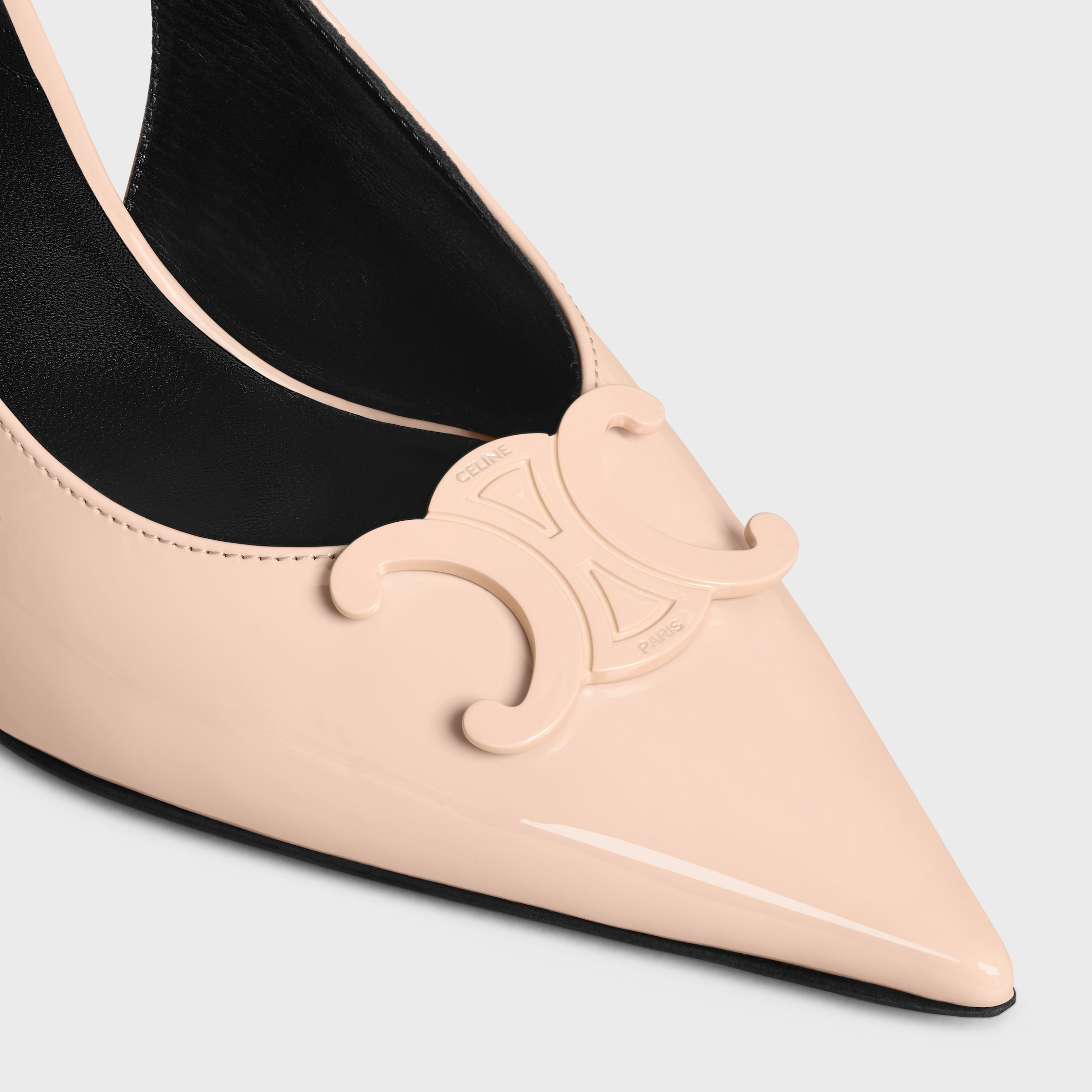 CELINE ALMA TRIOMPHE SLINGBACK IN PATENT CALFSKIN - 4