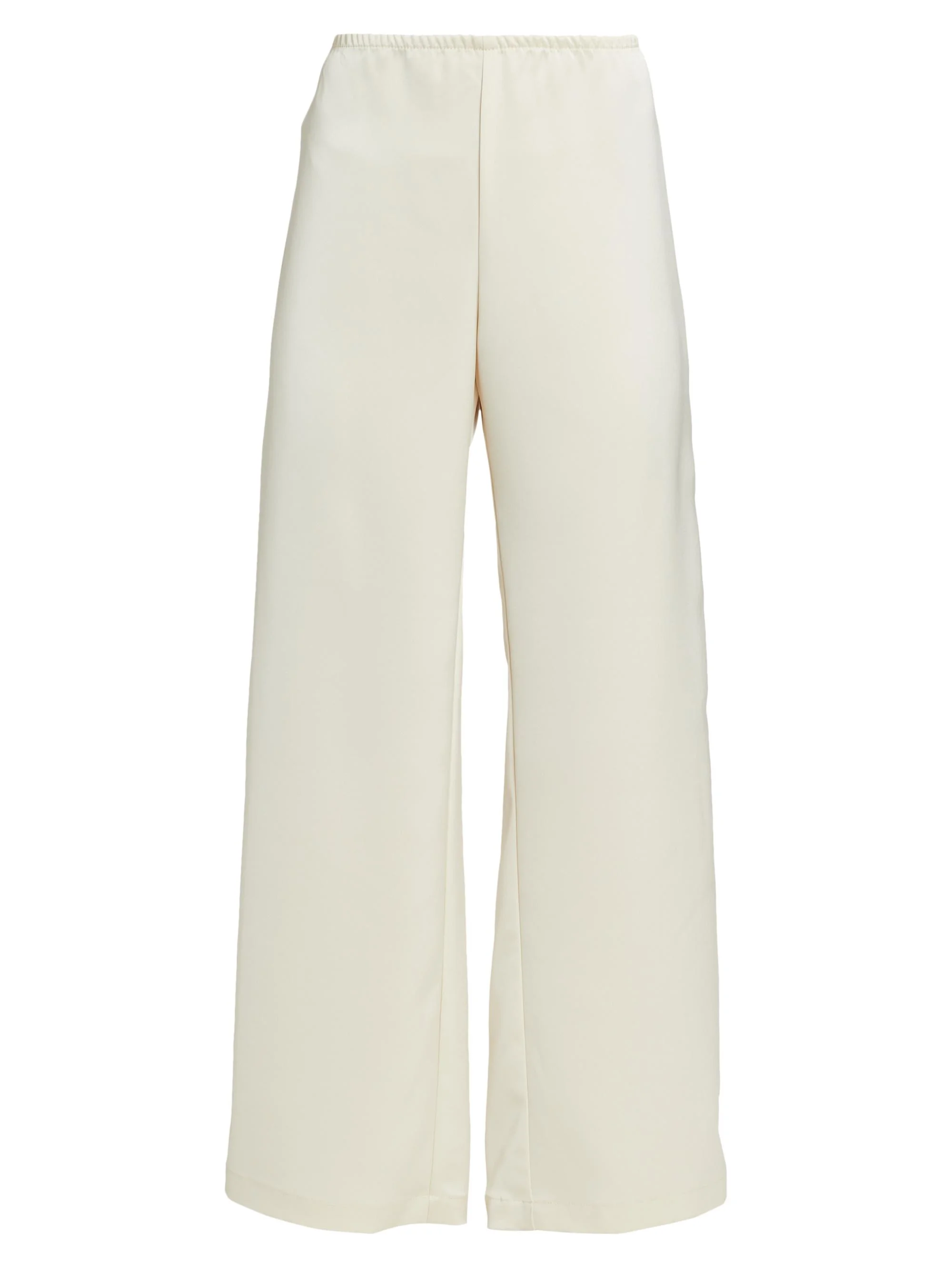 Women's Barb Satin Wide-Leg Pants - Creme - 1