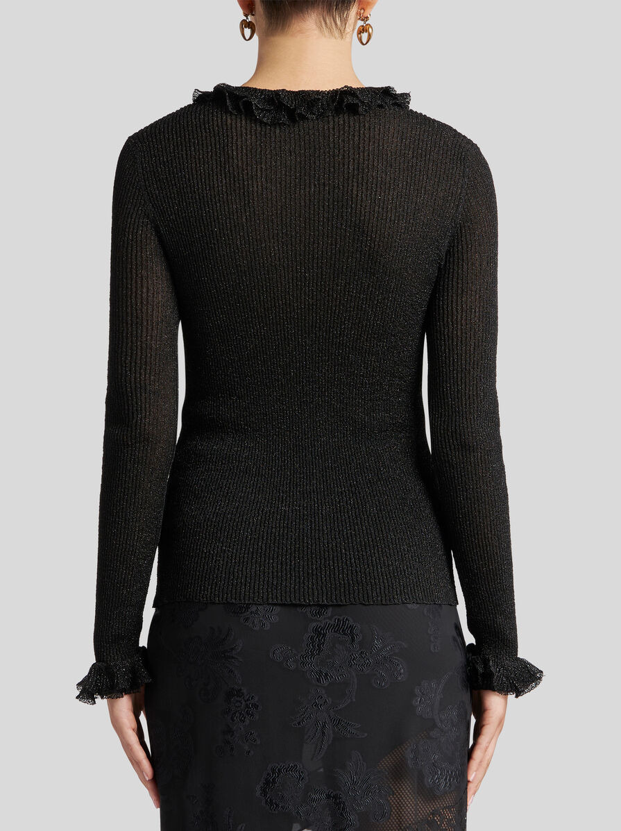 METALLIC TOP WITH FLOUNCES - 5