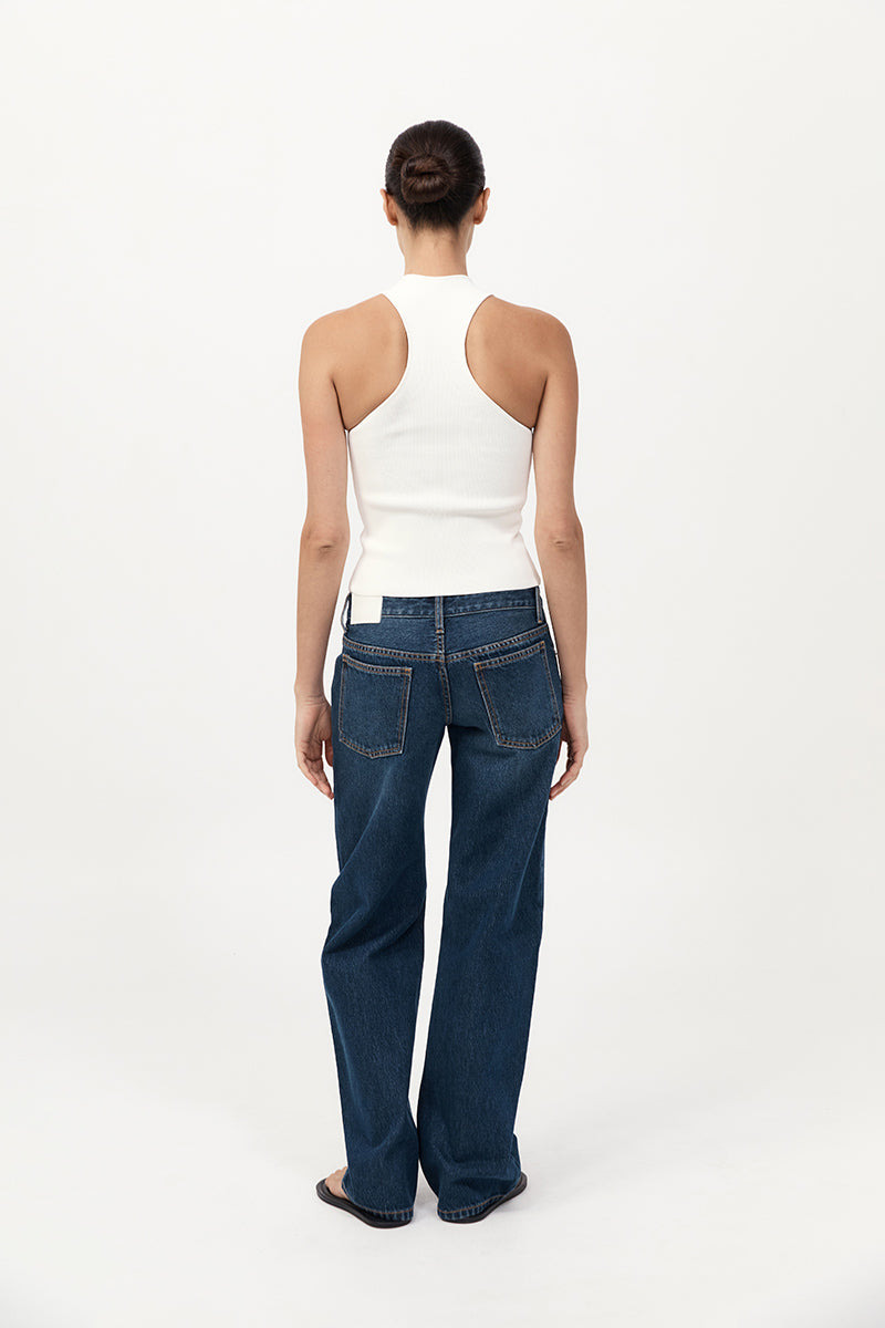 90s Low Rise Jeans - Dark Indigo - 5