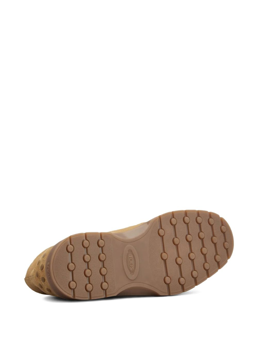 suede elastic-lace desert boots - 5