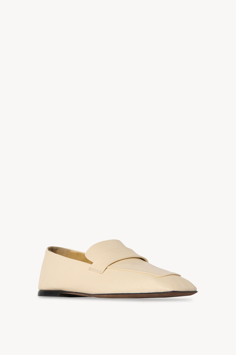 The Row Square Loafer in Leather outlook