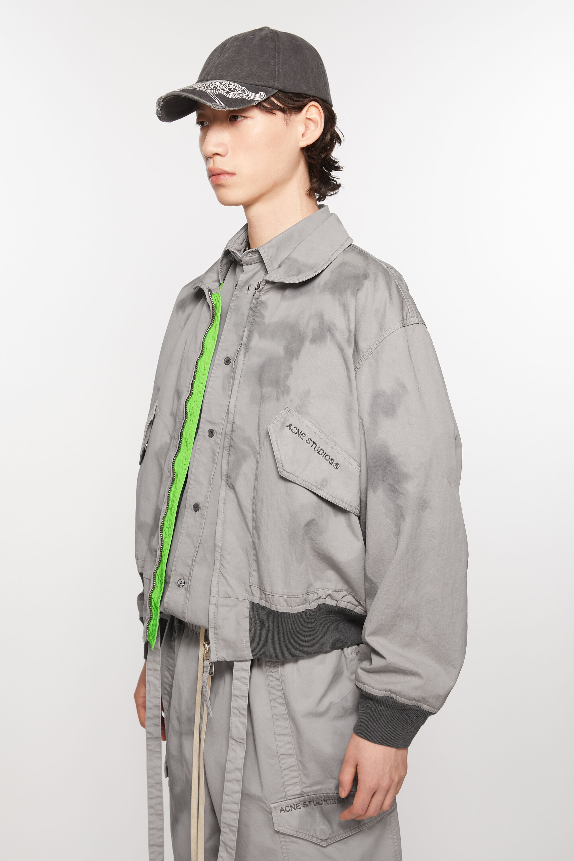 Bomber jacket - Mid Grey - 3