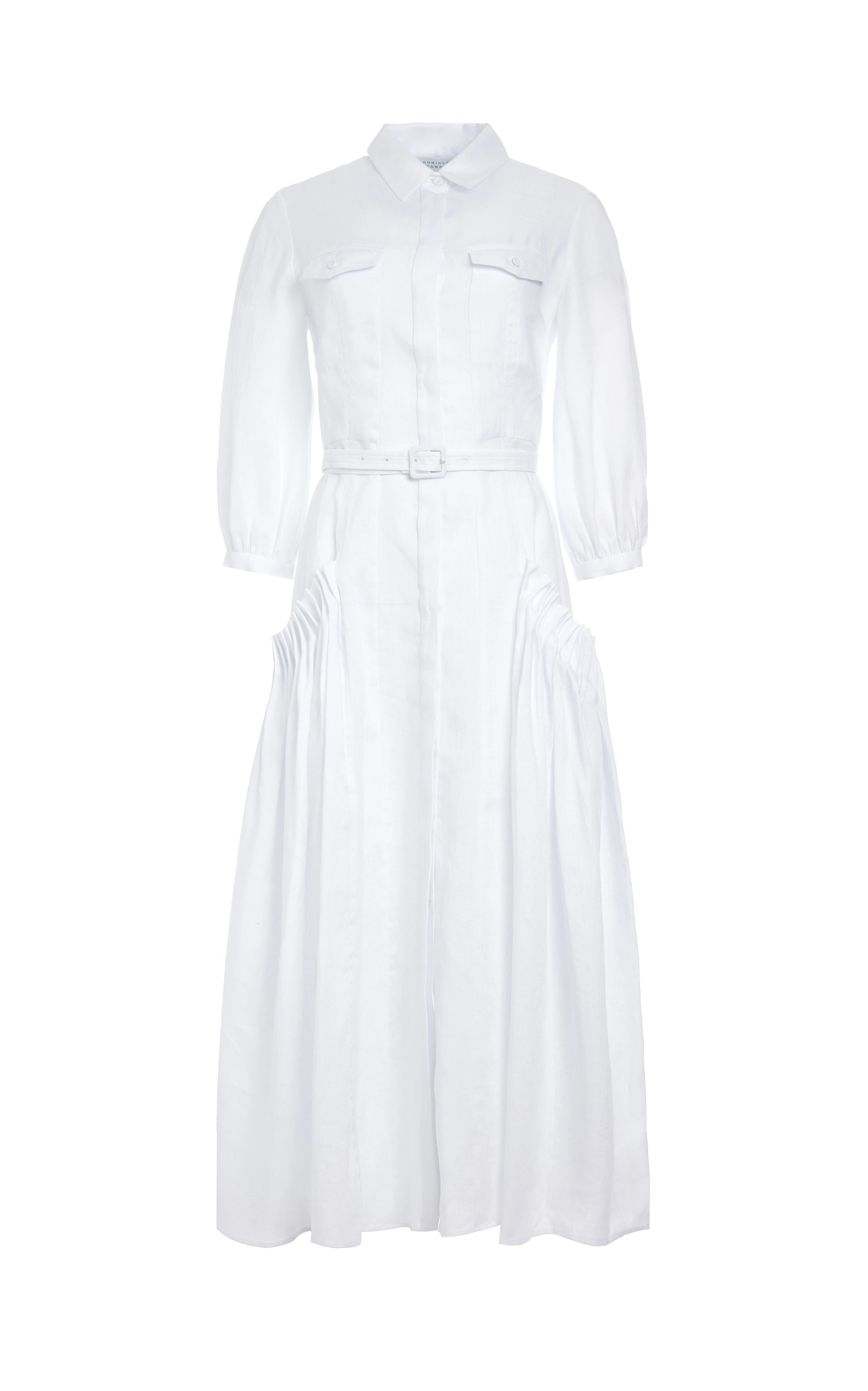 Woodward Dress in Aloe Linen - 1