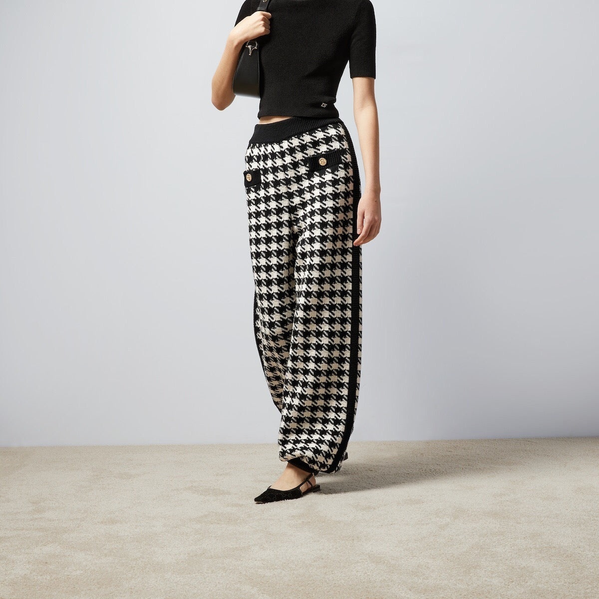 Gucci Houndstooth Wool Pant - 3