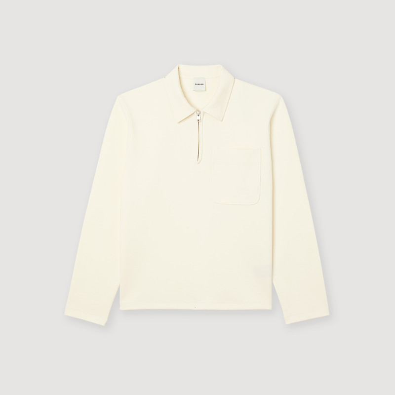 Zipper polo shirt 1