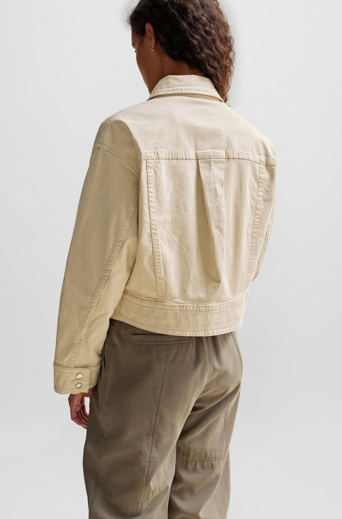 RELAXED-FIT JACKET IN STRETCH-COTTON TWILL - 6