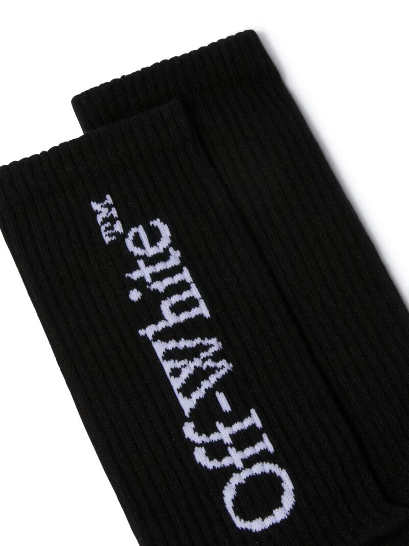Black Bookish Mid Socks - 5