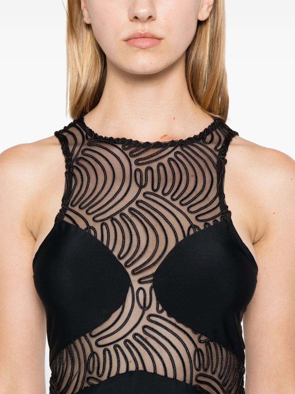 stretchy mini dress - 5
