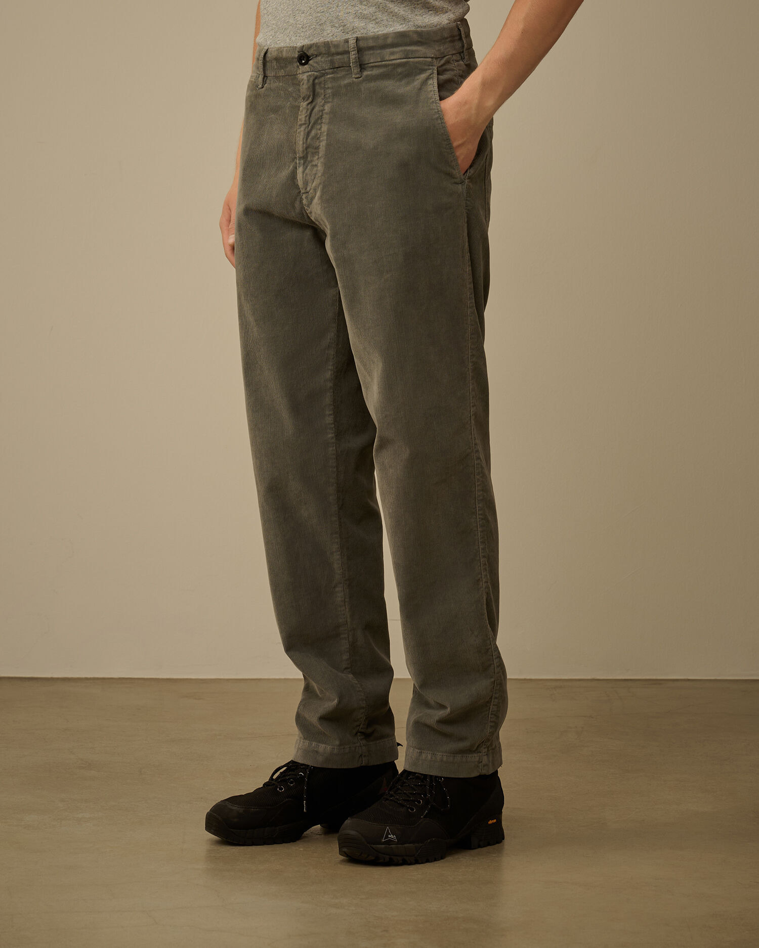 Corduroy Loose Chino Pants - 3