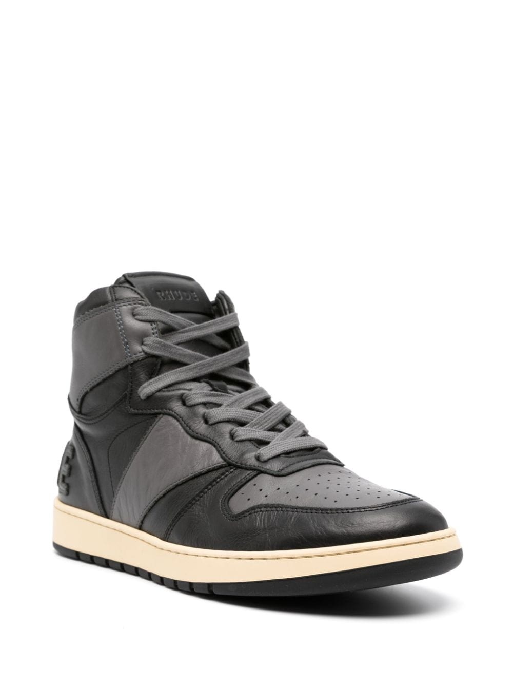 Rhude Rhecess high-top leather sneakers | REVERSIBLE