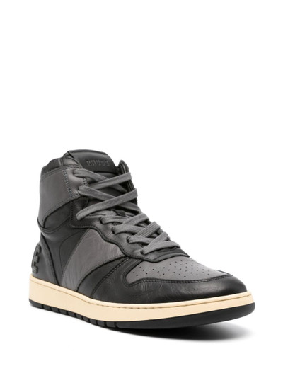 Rhude Rhecess high-top leather sneakers outlook