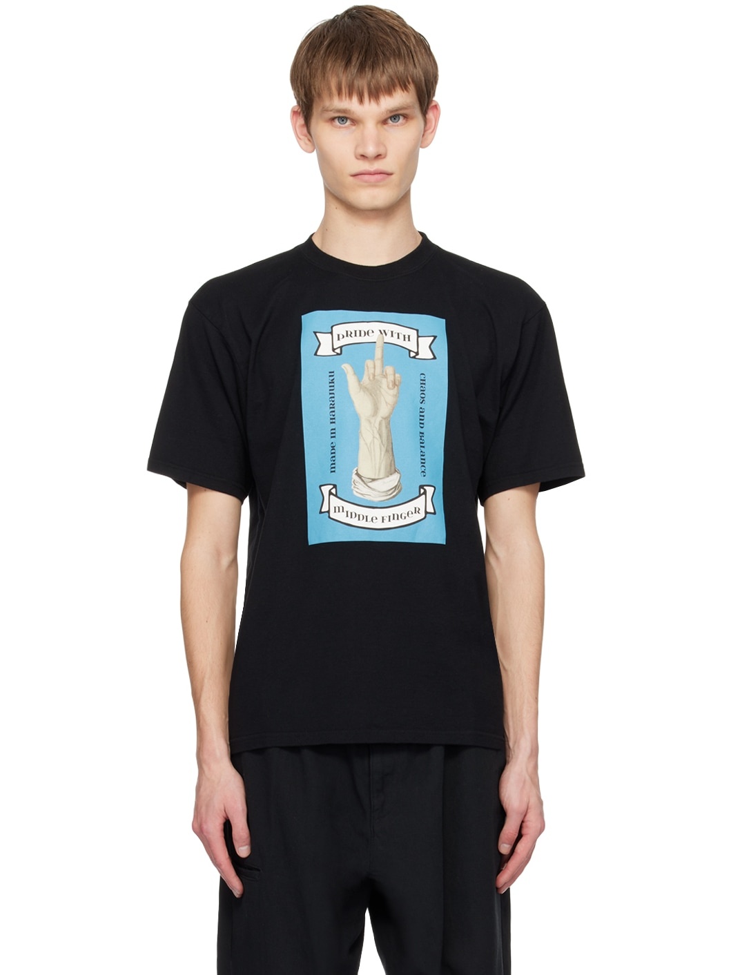 Black Graphic T-Shirt - 1