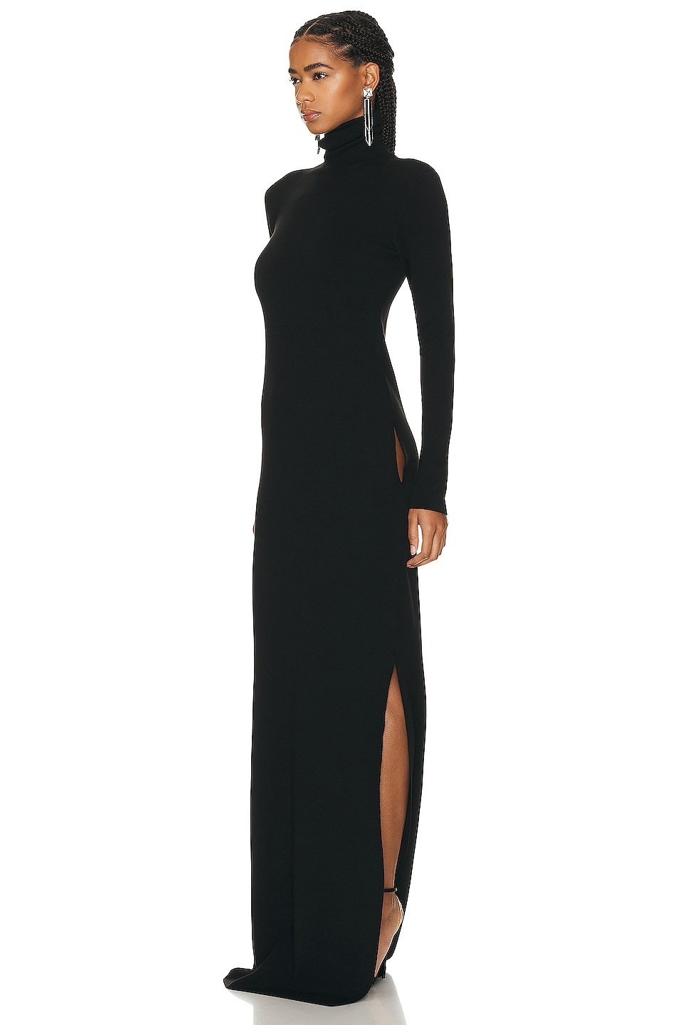 Long Sleeve Turtleneck Gown - 3