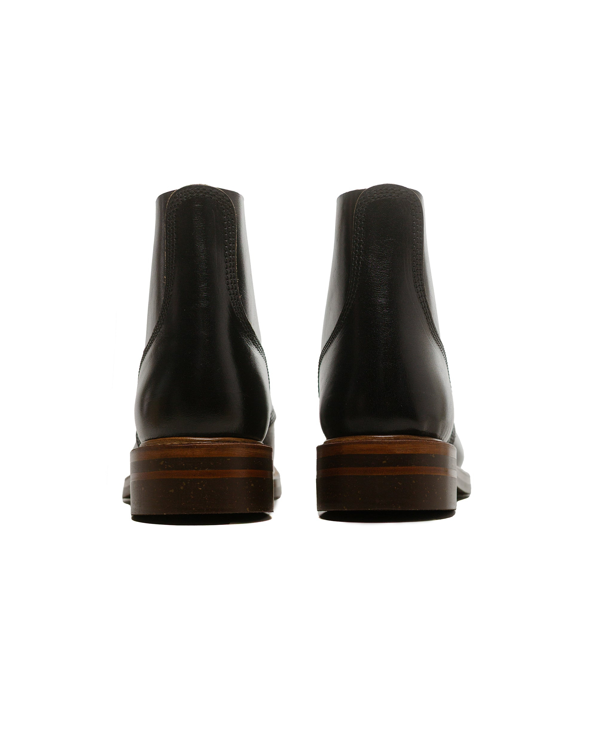 M-43 Service Shoes Shinki Hikaku Black/Tea-Core Horsebutt - 4