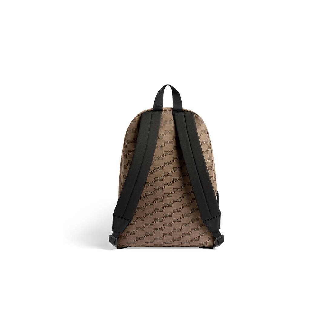 Men's Signature Medium Backpack Bb Monogram Jacquard Canvas in Beige - 4