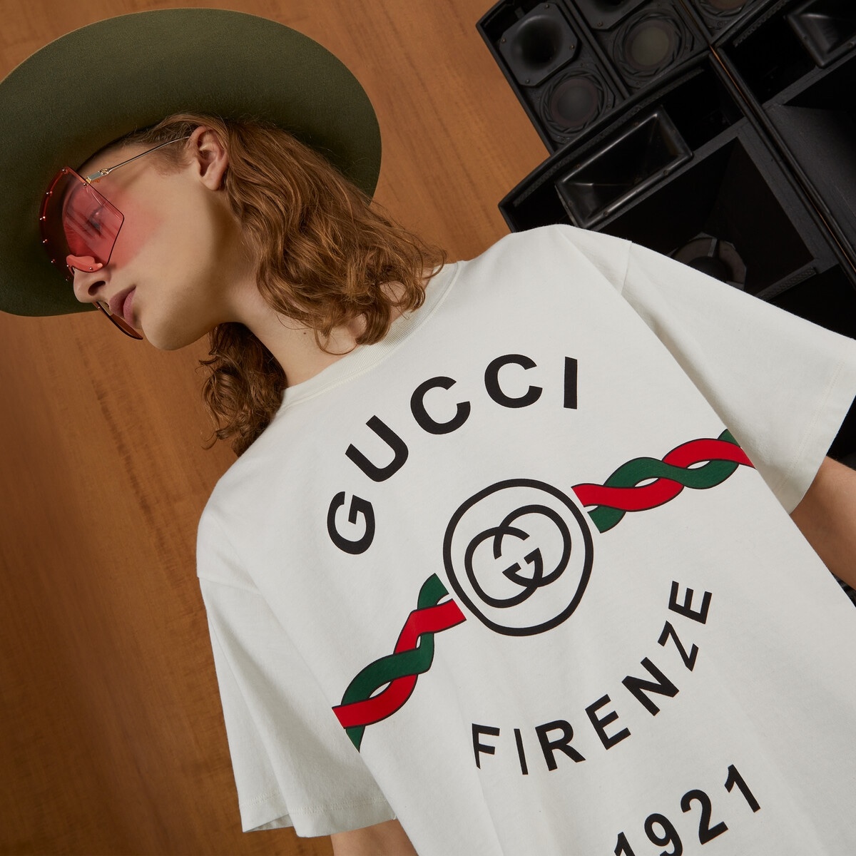 Cotton jersey 'Gucci Firenze 1921' T-shirt - 3