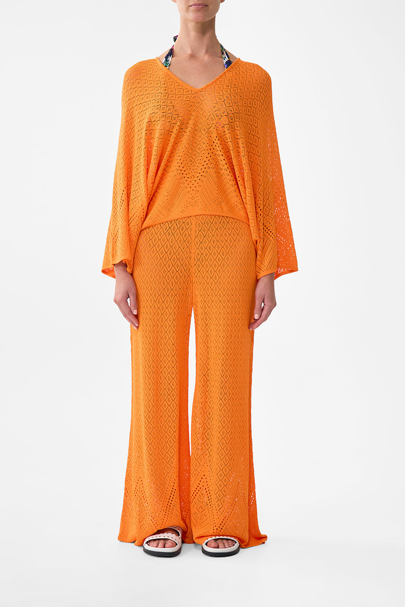 CAMILLA RELAXED V NECK KNIT TOP outlook