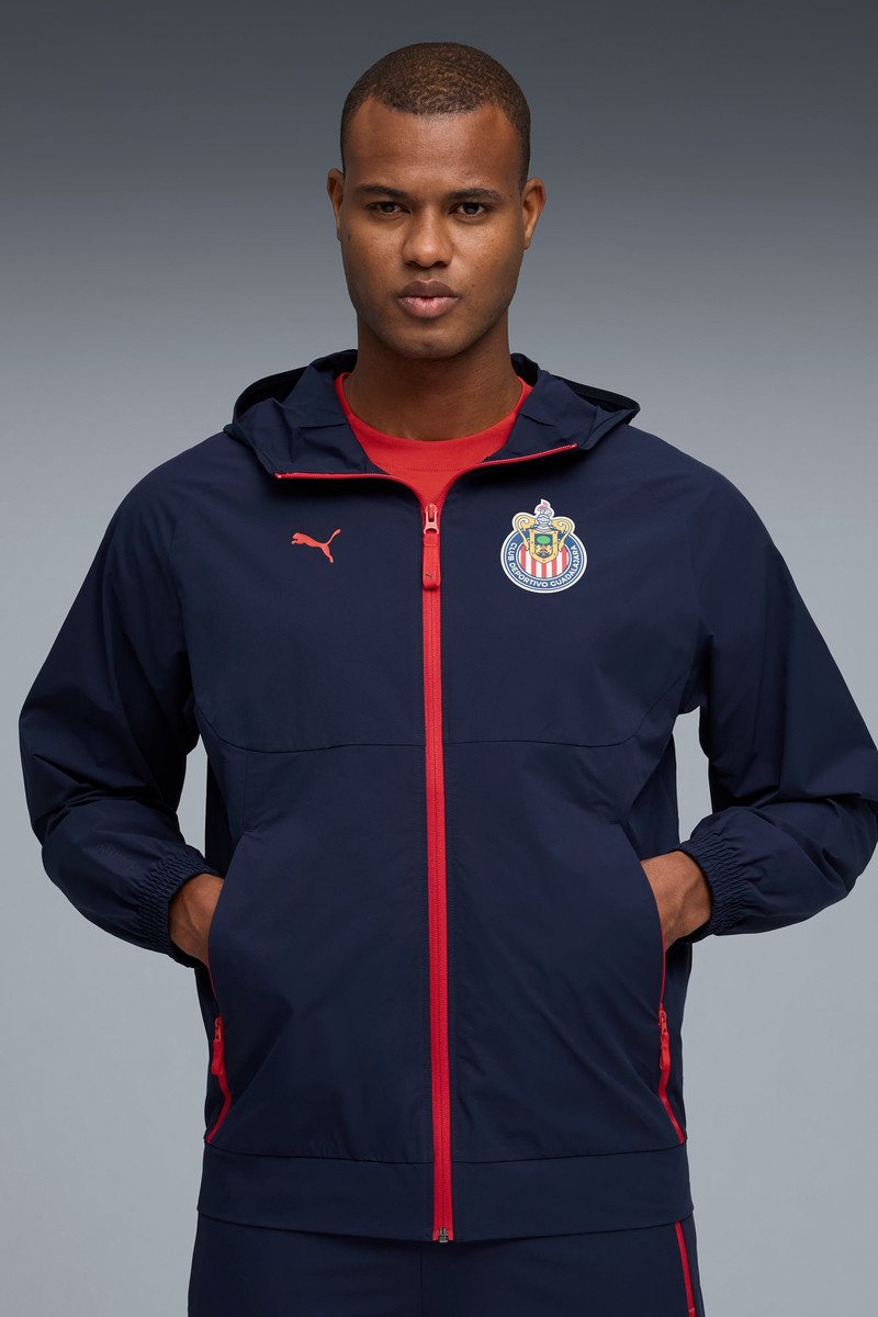 PUMA C.D. Guadalajara PUMATECH Men's Woven Soccer Jacket outlook
