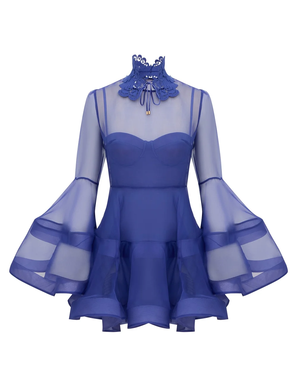 CLASH LANTERN MINI DRESS - 1