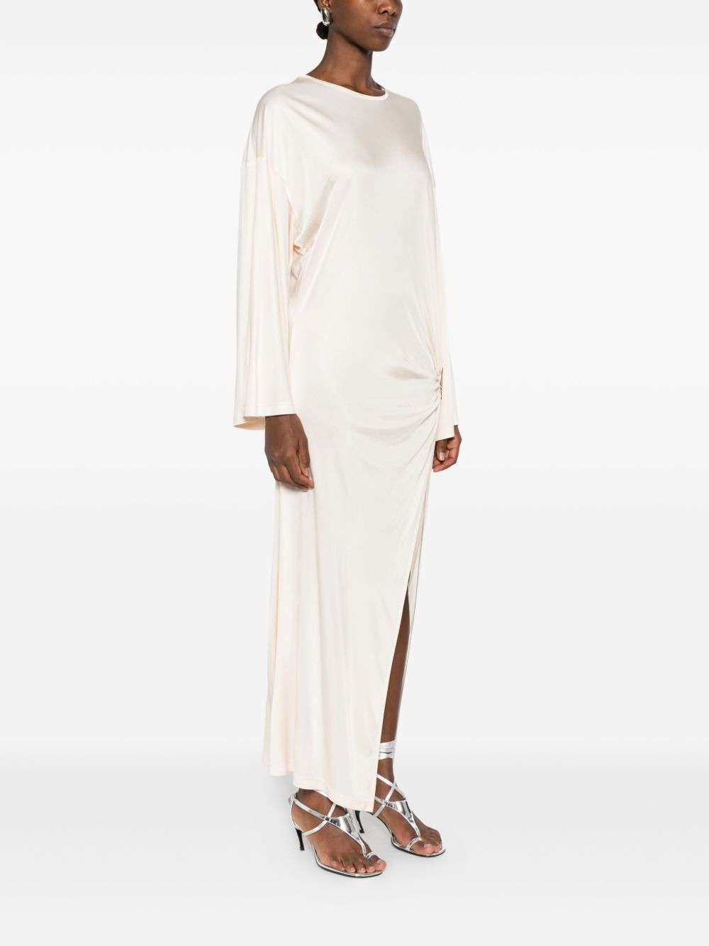 knot-detail midi dress - 3