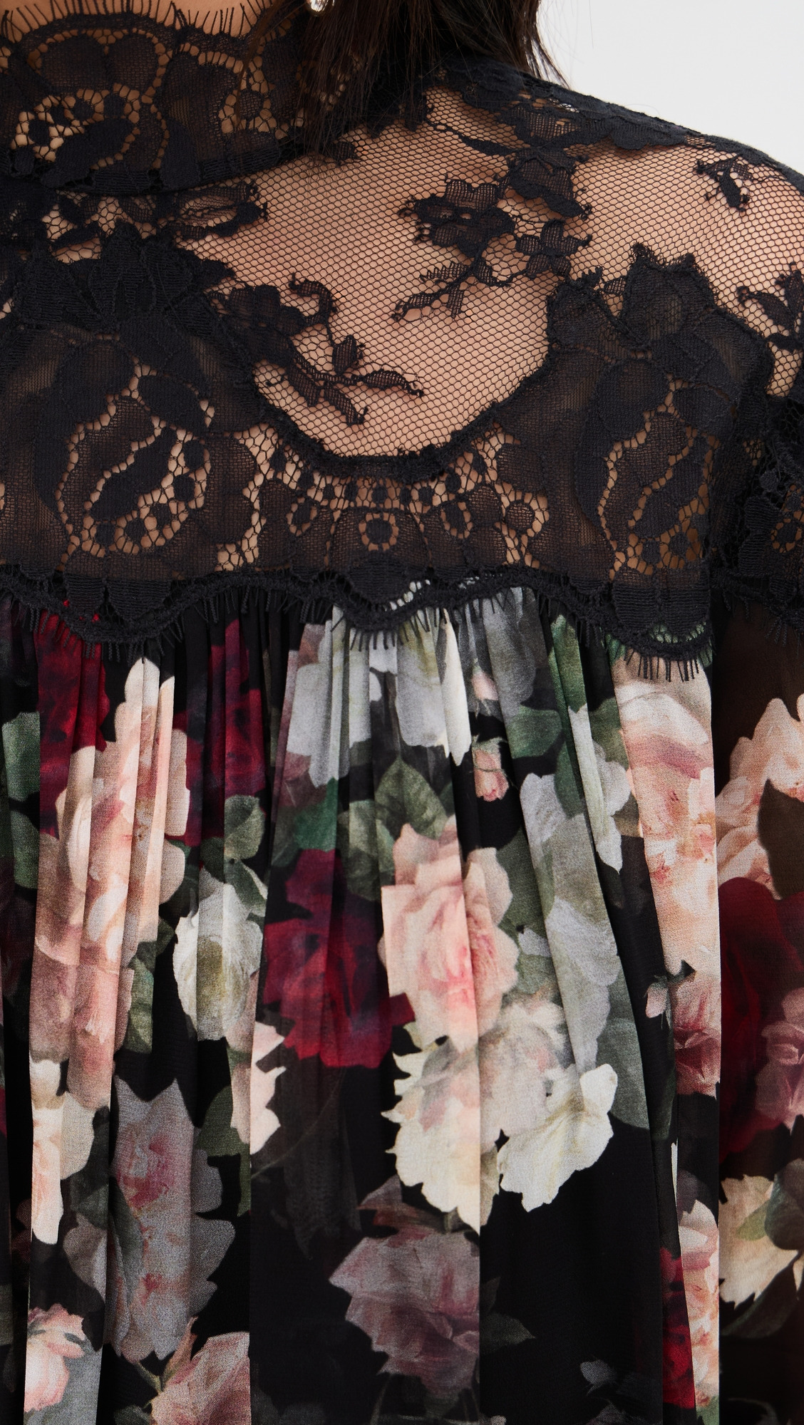 Hypnotic Lace Yoke Blouse - 5